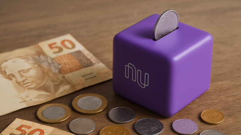 Simulação mostra quanto R$ 400 mensais rendem nas Caixinhas do Nubank em 5 anos